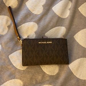 MK double zip wallet/wristlet